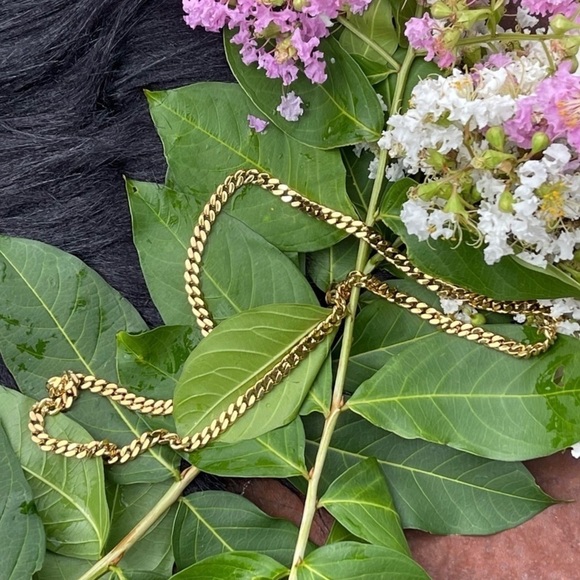 NWT Adornia 14k Gold Vermeil Cuban Chain Link Necklace - Picture 8 of 14